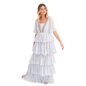 Pitusa Talullah Tiered cotton in artic ice One Size